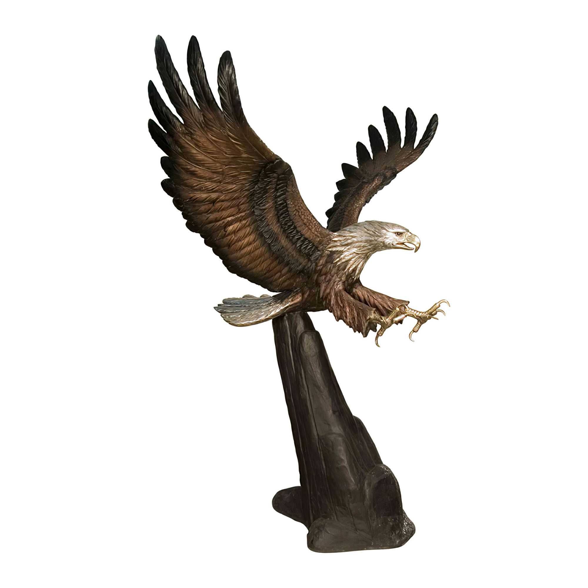 Bronze Eagle Landing Sculpture Extra Large, BirdsEaglesSculptures