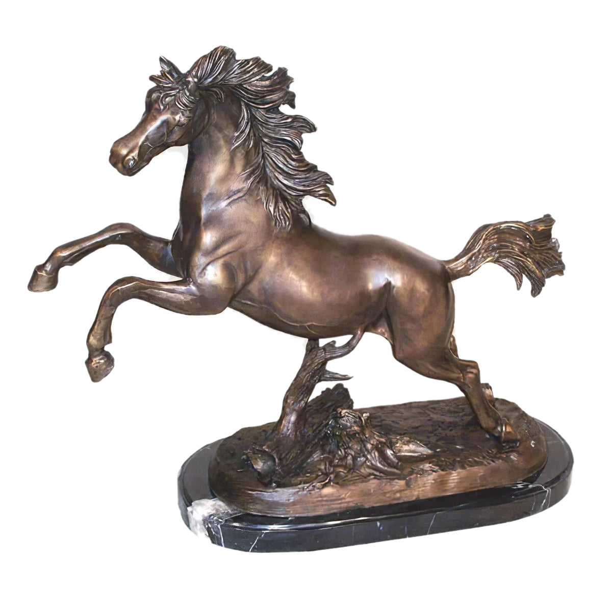 Bronze Prancing Horse Sculpture, Bronze, BQG474