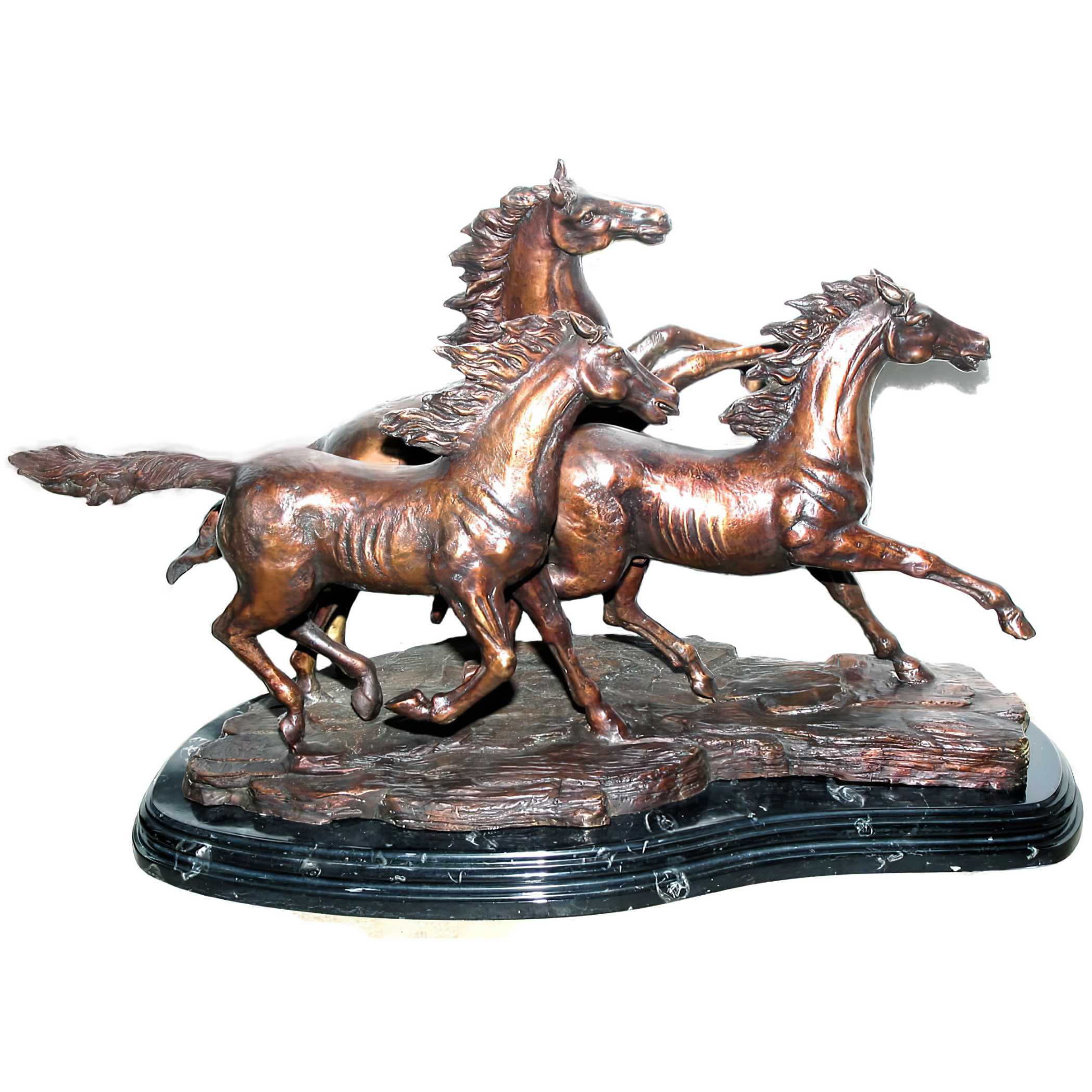 Running Horses Statue Bronze, Bronze, SK379M