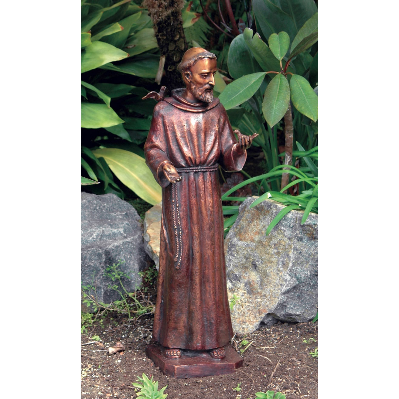 St. Francis Garden Statue Brass, BrassBaronFountainsAllProducts