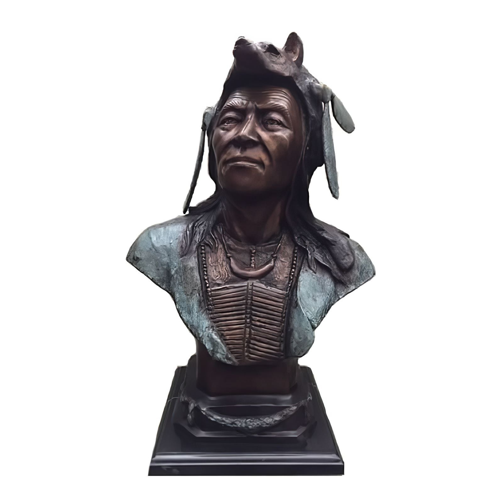 Bronze Indian Chief Bust, Bronze, 58009