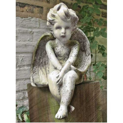 Cherub Statue 15 Inch, FiberstoneAllProducts, FS91B