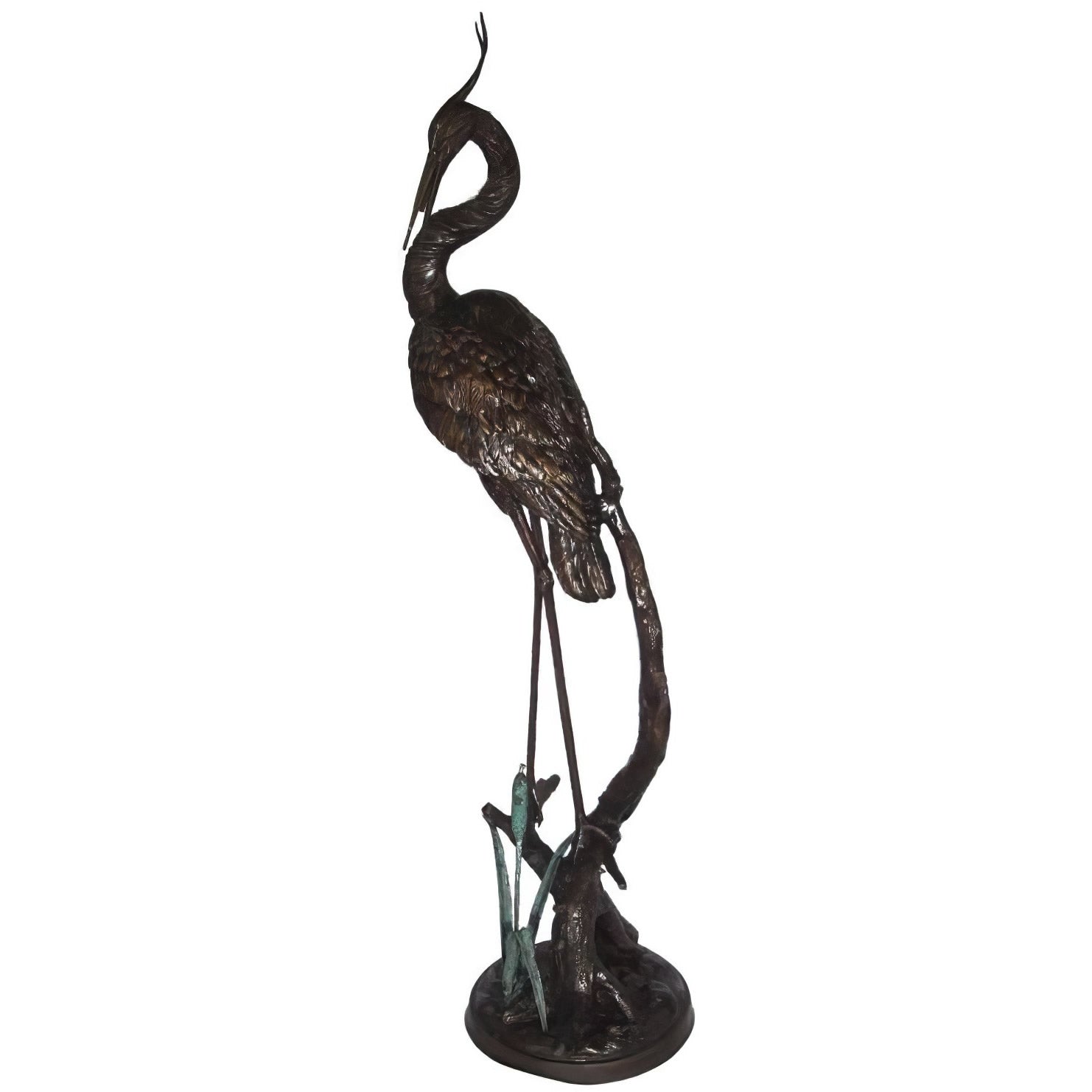 Bronze Heron Fountain I, Bronze, KTAP844