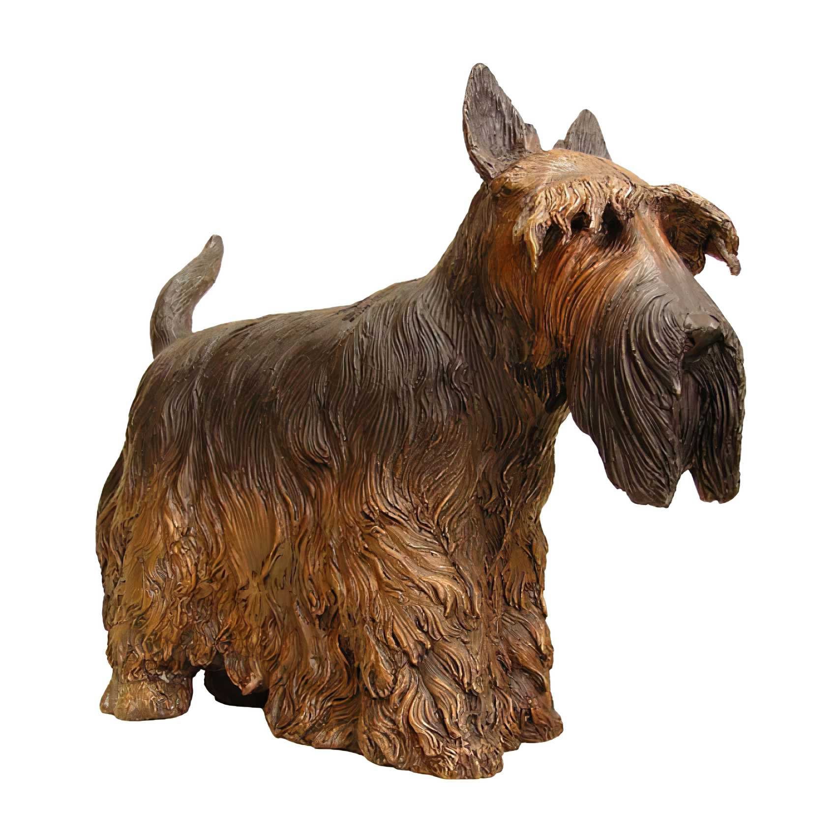 Bronze Scottish Terrier Dog Statue, Bronze, KTV50416
