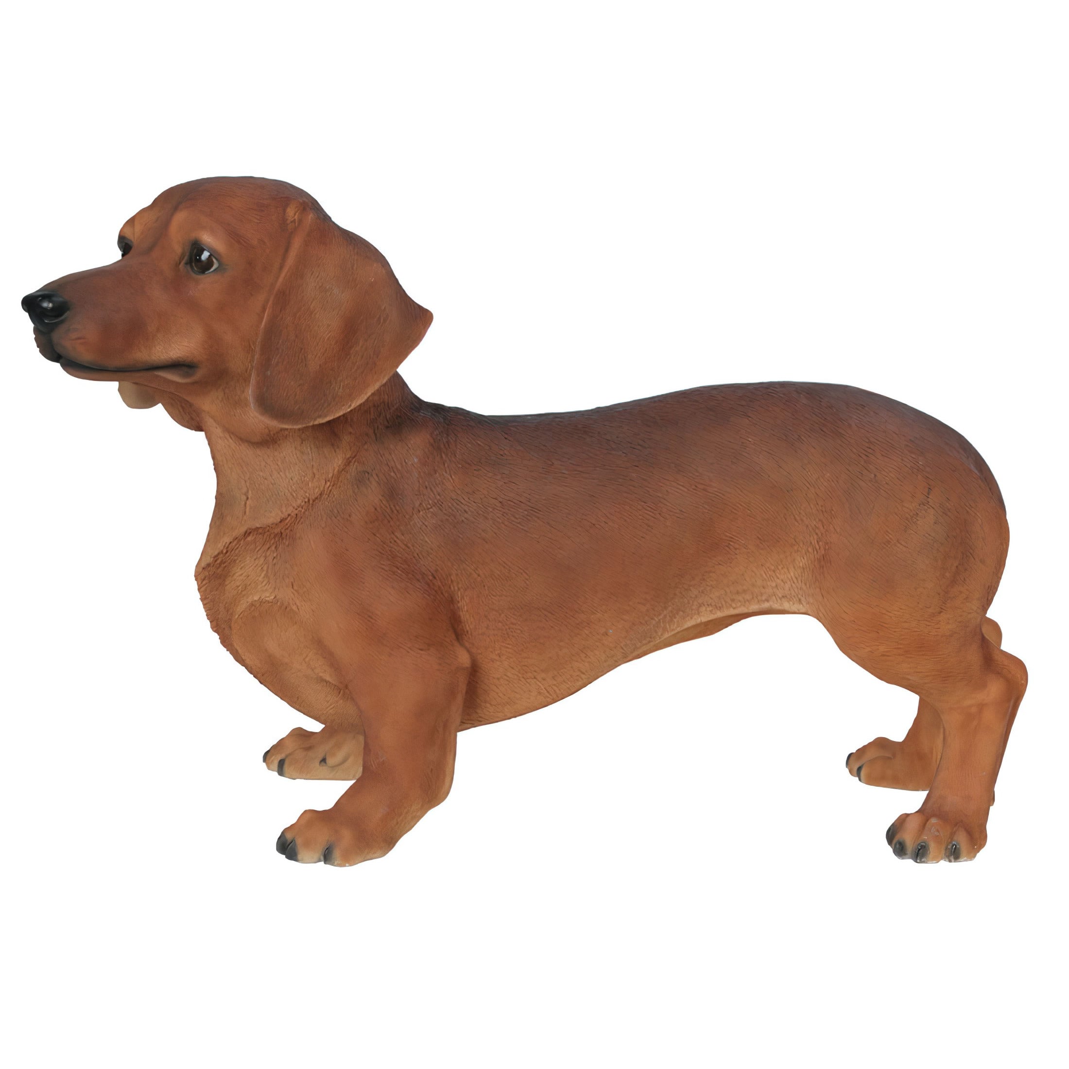 Brown Dachshund Statue 19.75"L, NaturesGalleryAllProducts, BC83422