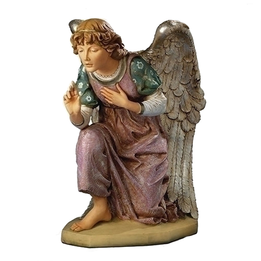 Fontanini Winged Kneeling Angel Nativity Statue, RomanFontaniniAll
