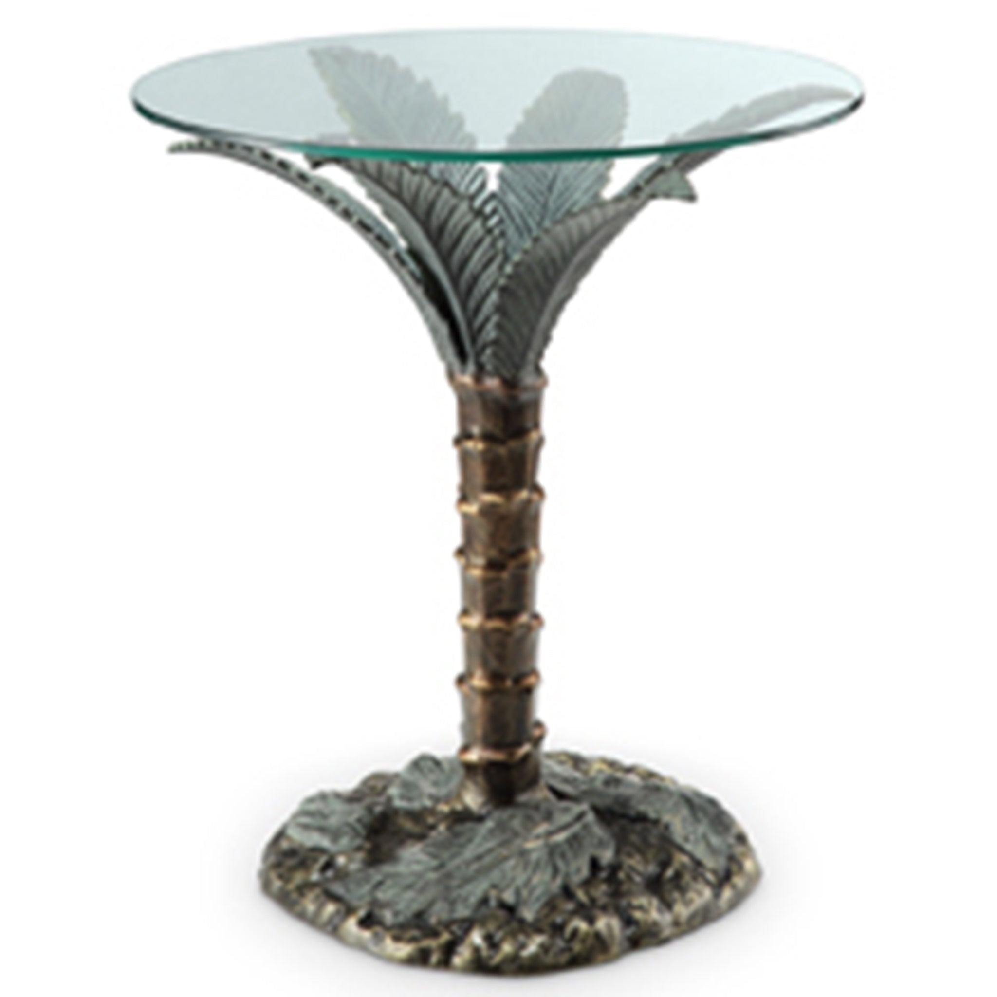 Palm Tree Sculpture End Table, SPISanPacificInternationalAllProducts, 33919