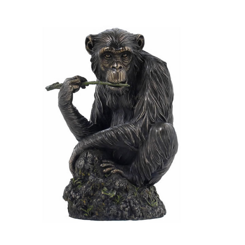 Lone Chimpanzee Sculpture, ApeMonkeySculpturesStatues, AAWU74873A4