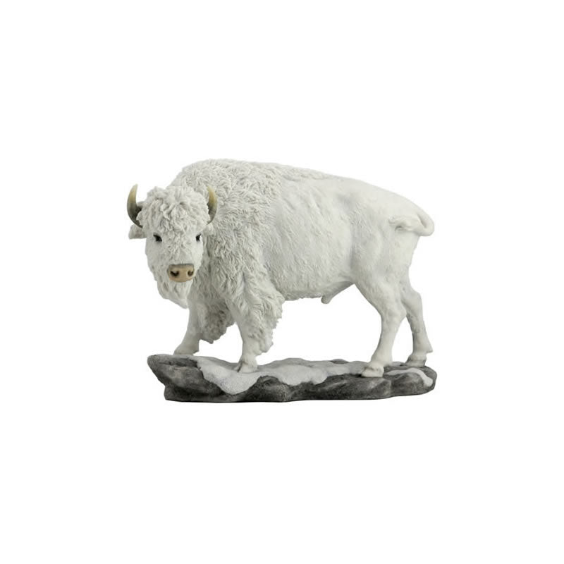 White Bison Statue, BuffaloSculpturesStatues, AAWU75743VA