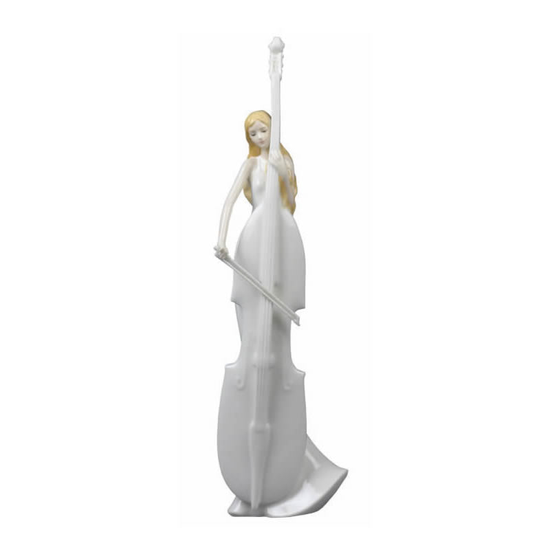 Girl with Cello Sculpture