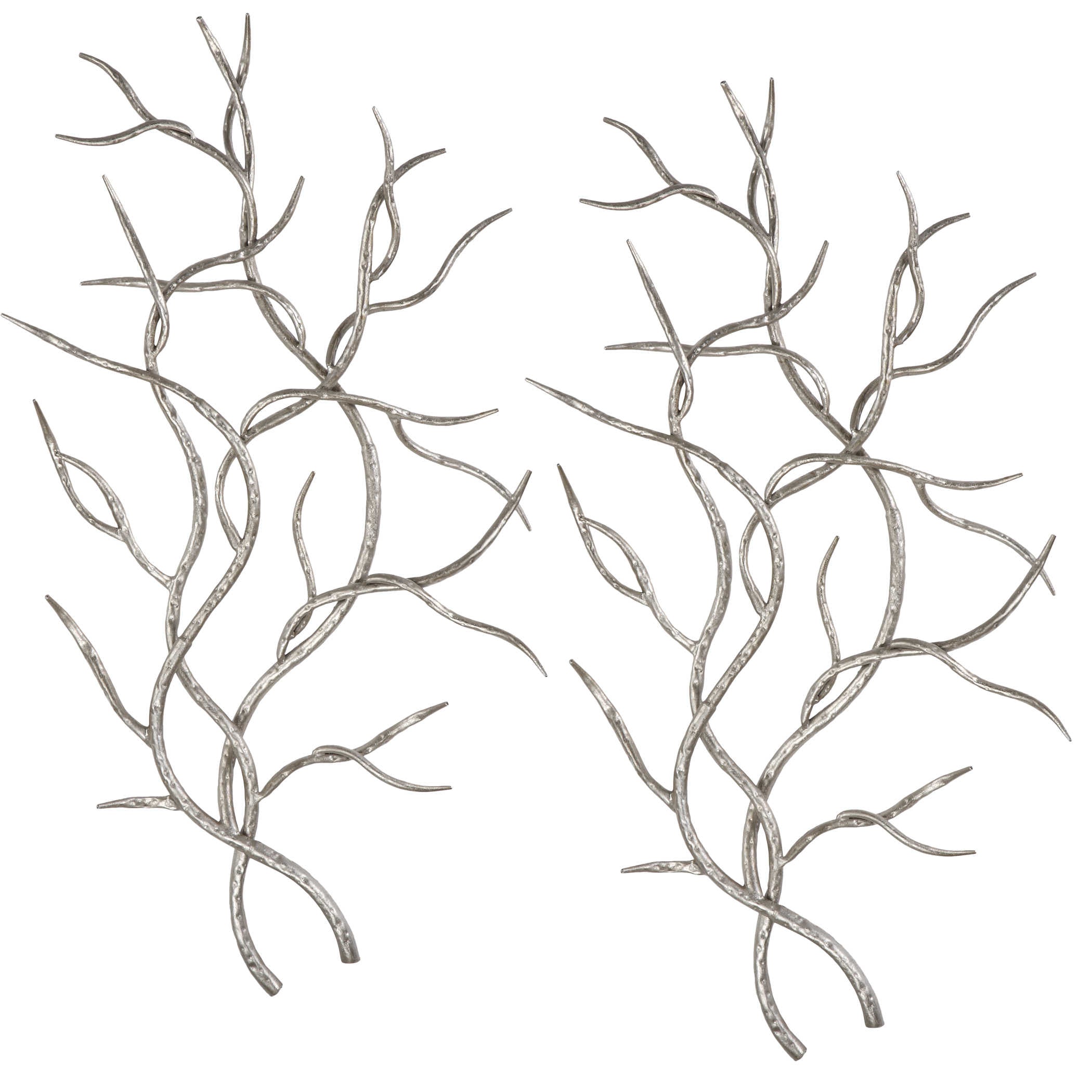 Silver Branches Wall Art, Set of 2, Uttermost, U04053