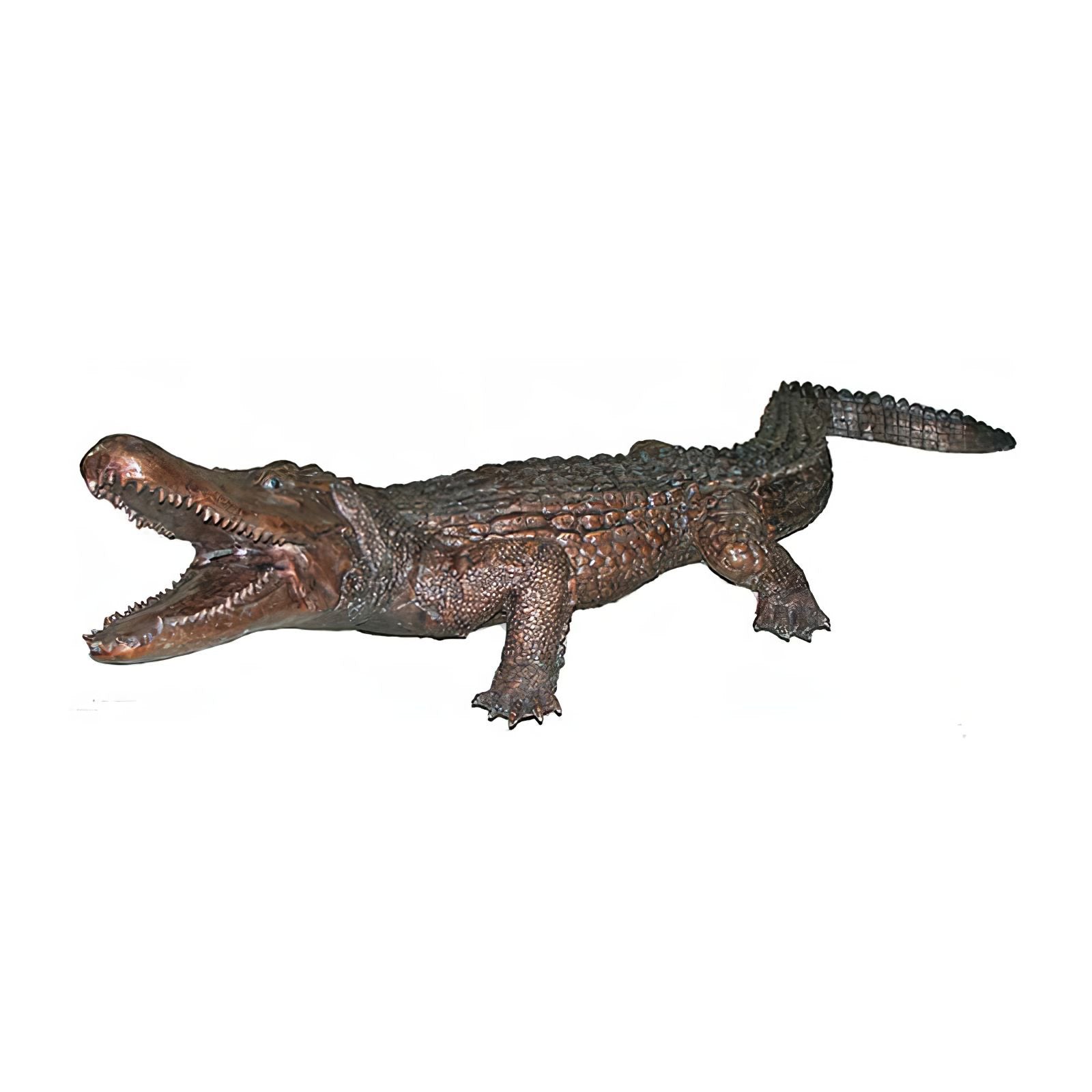 Bronze Crocodile Sculpture, Extra Large