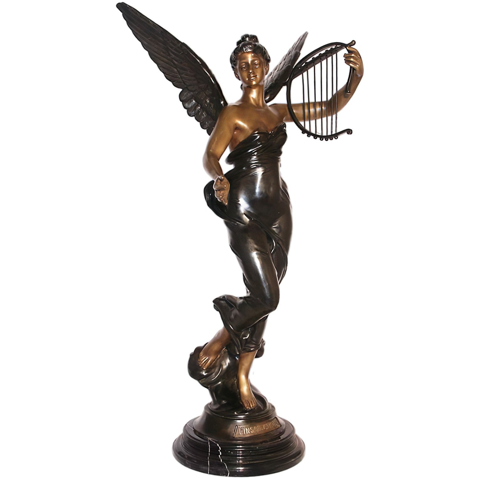 Inspiration- Bronze Angel Sculpture