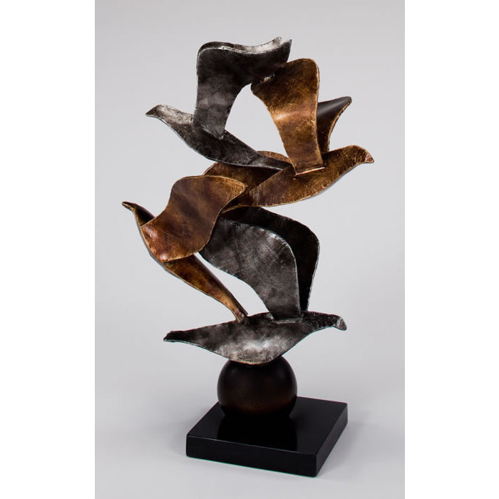 Flock Modern Metal Bird Sculpture