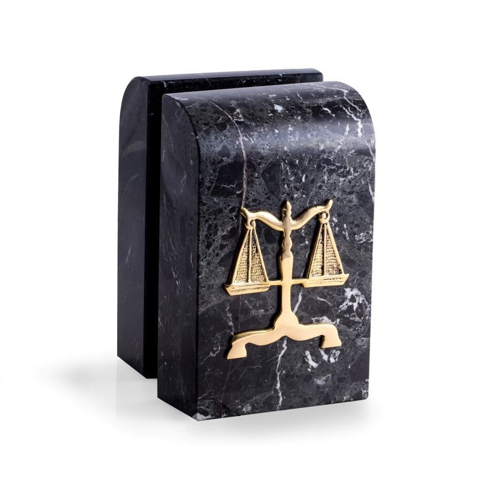 Scales of Justice Marble Bookends
