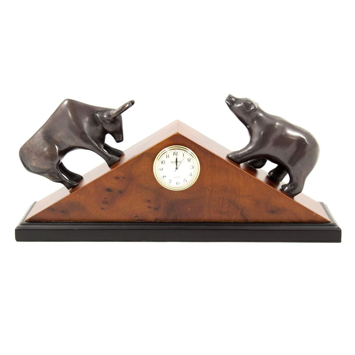 Bull and Bear Stock Market Clock