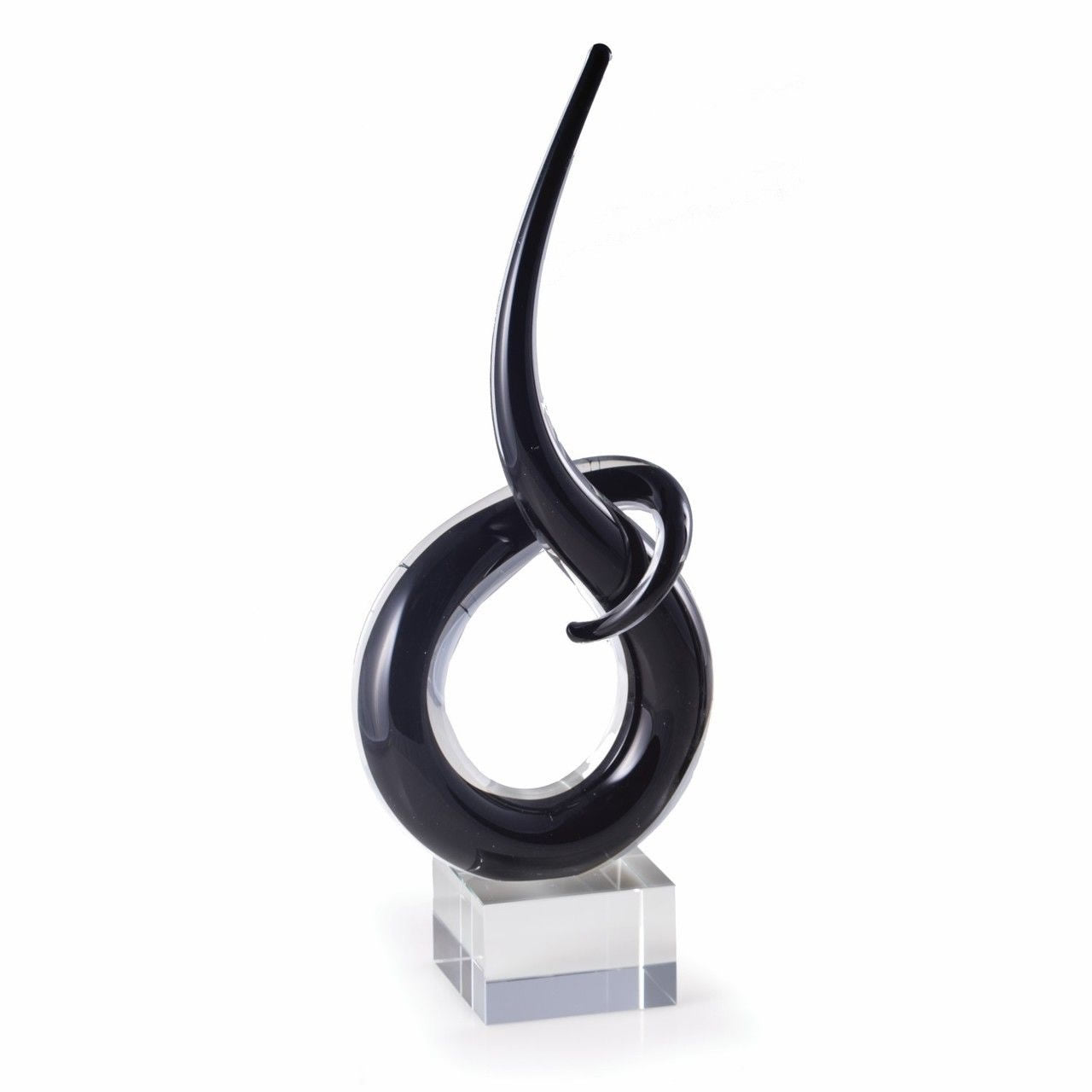 Black Spiral Crystal Statue/Award