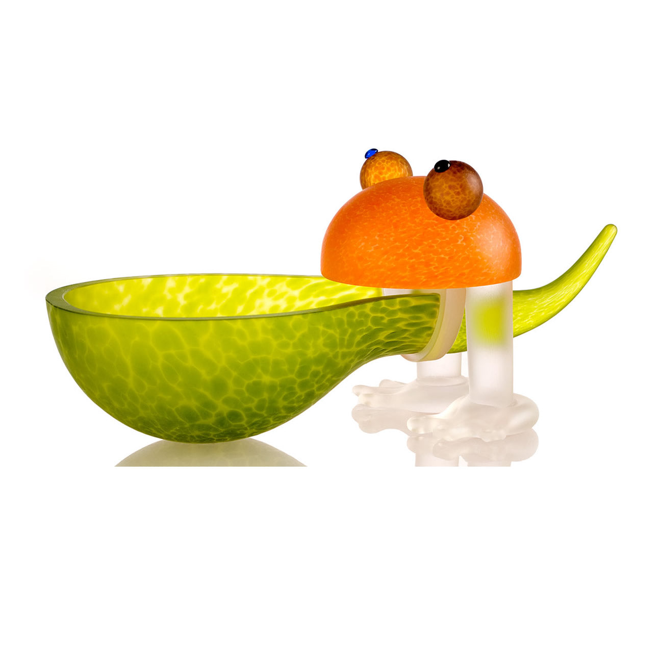 Frosch the Frog Bowl, Lime Green- by Borowski