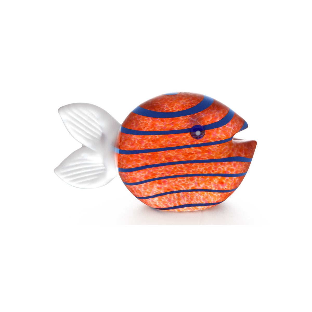 Snippy Fish Paperweight, Amber- by Borowski
