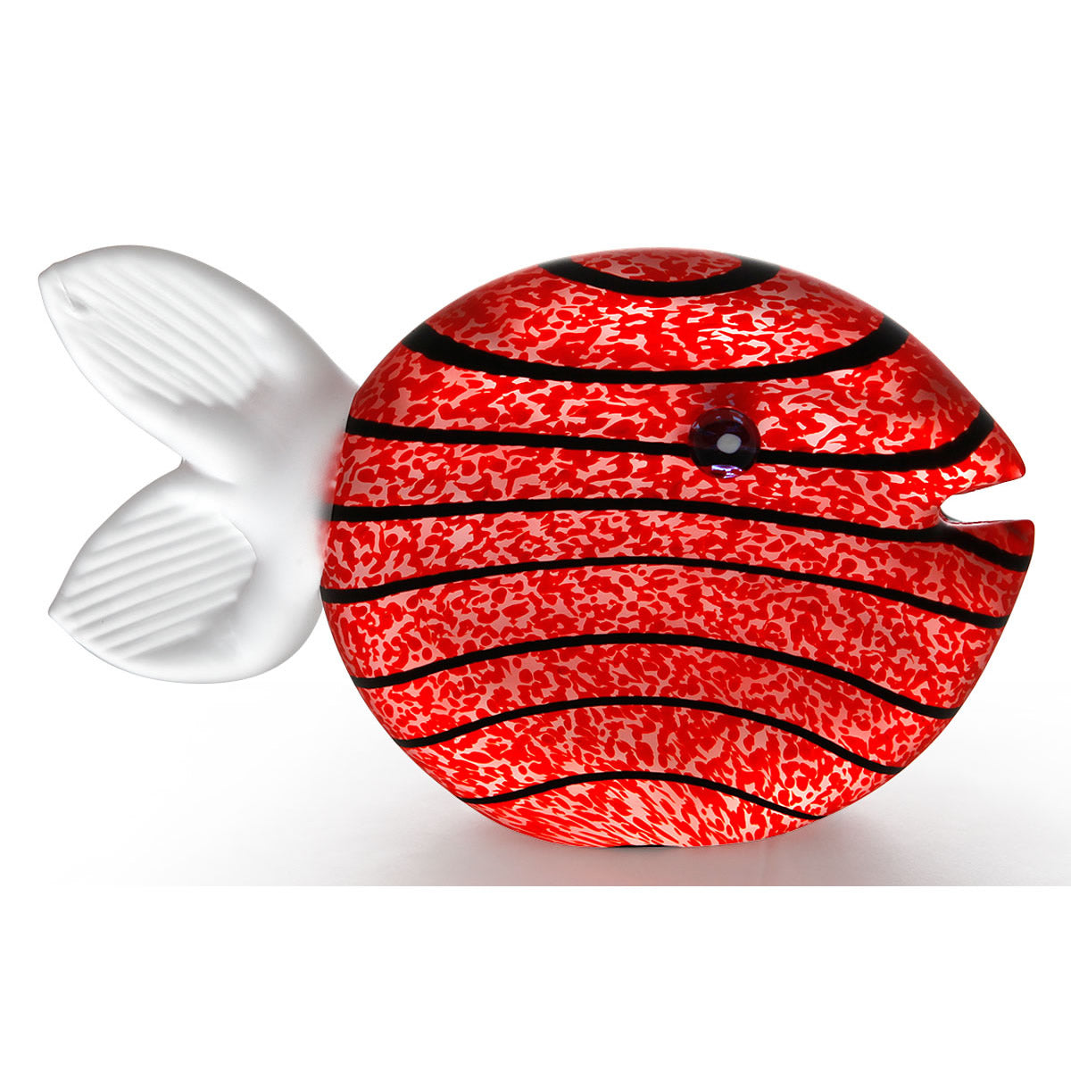 Snippy Fish Paperweight, Large/Red- by Borowski