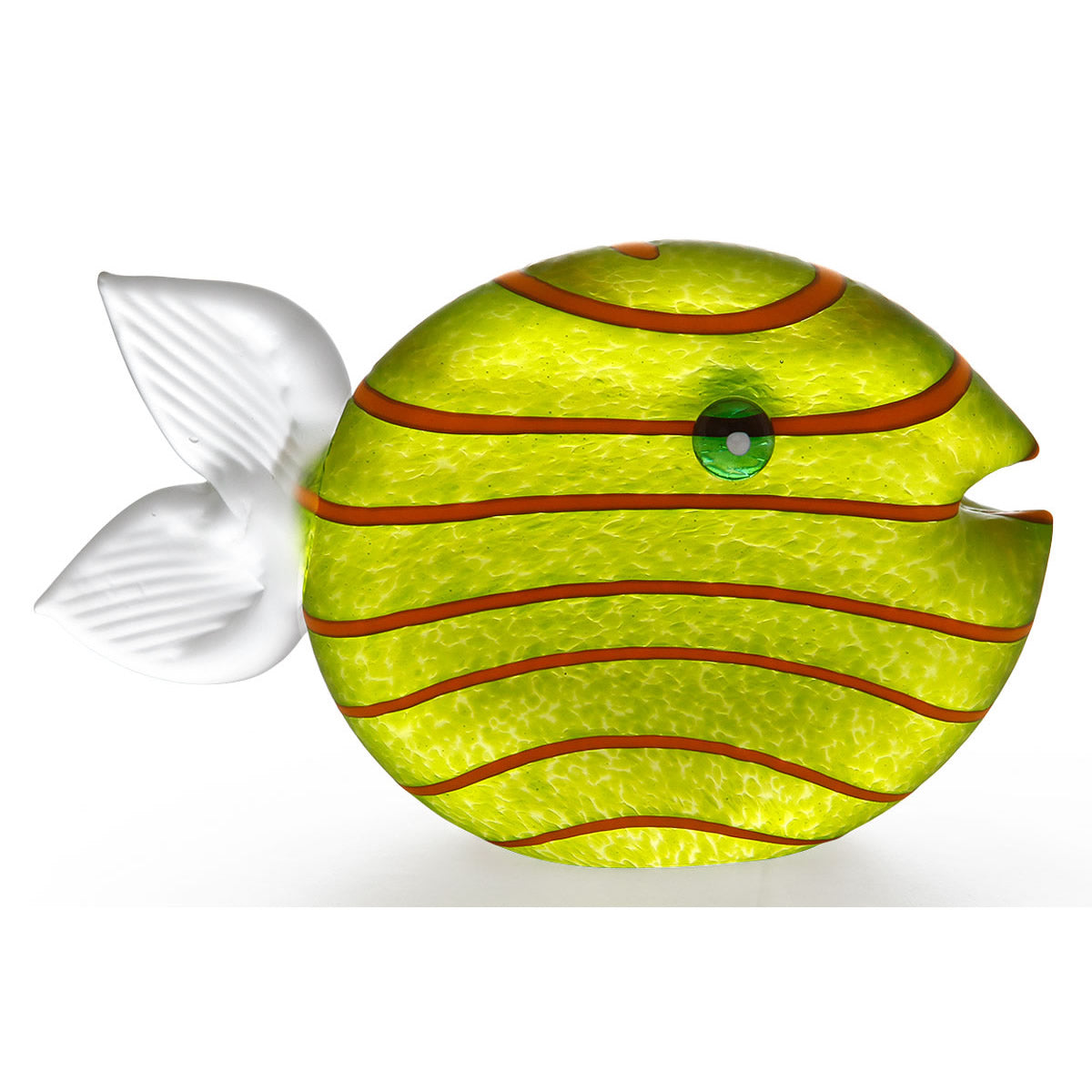 Snippy Fish Paperweight, Large/Lime Green- by Borowski