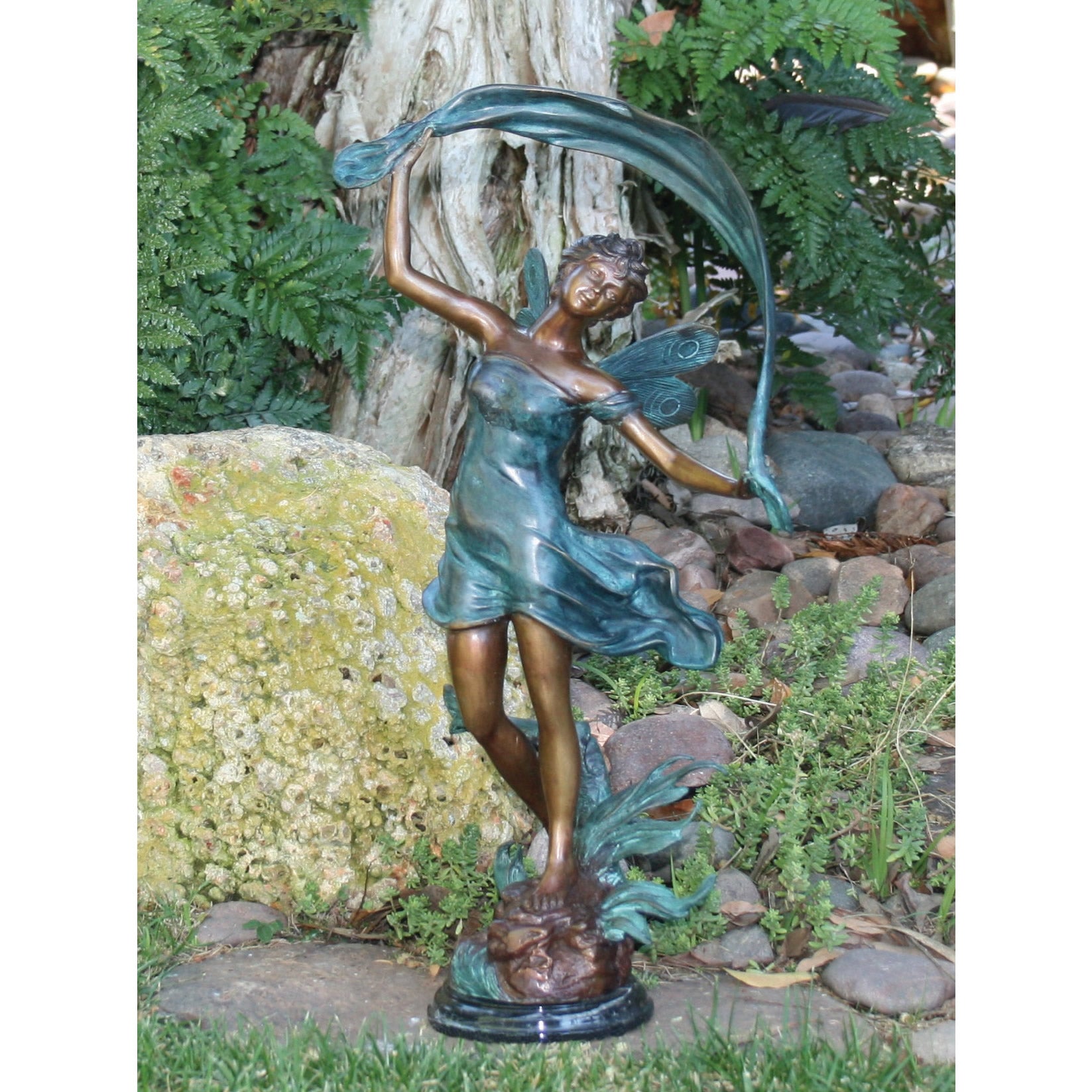 Dancing Fairy on Marble Base