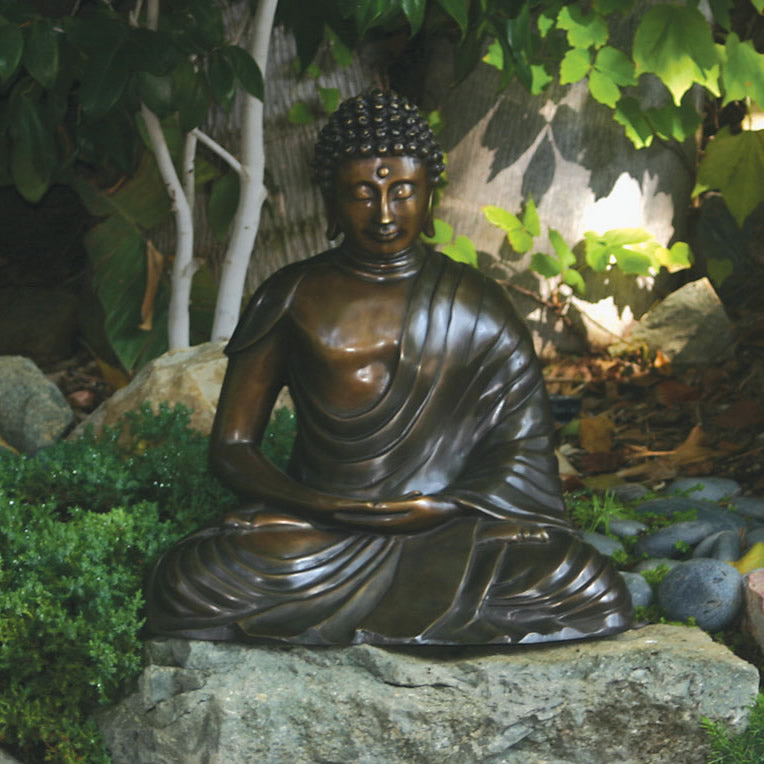 Buddha Brass Garden Statue