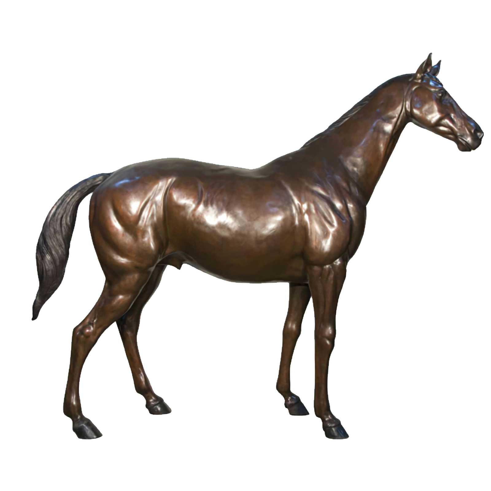Bronze Standing Horse Sculpture, Large