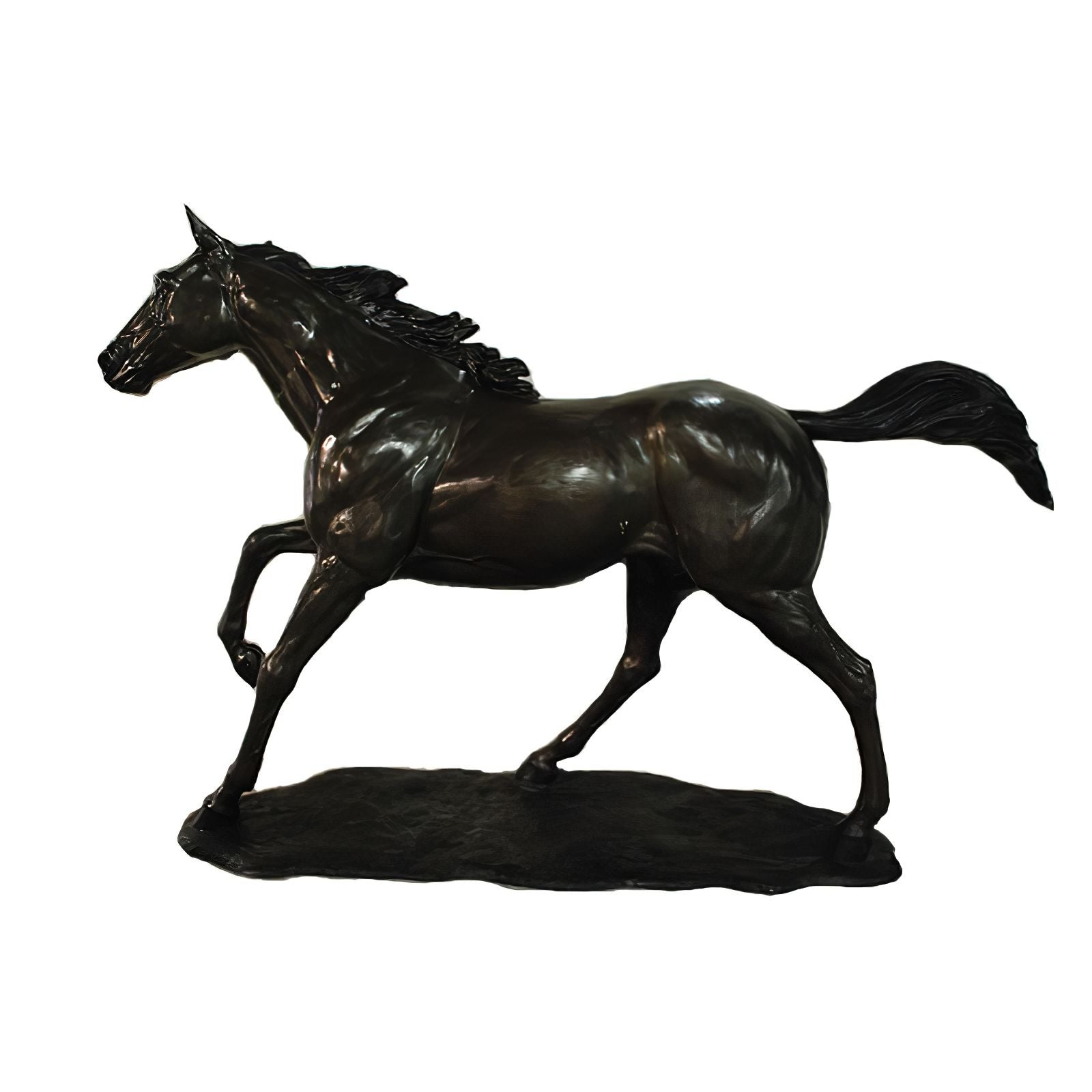 Bronze Horse Sculpture, Right Leg Up