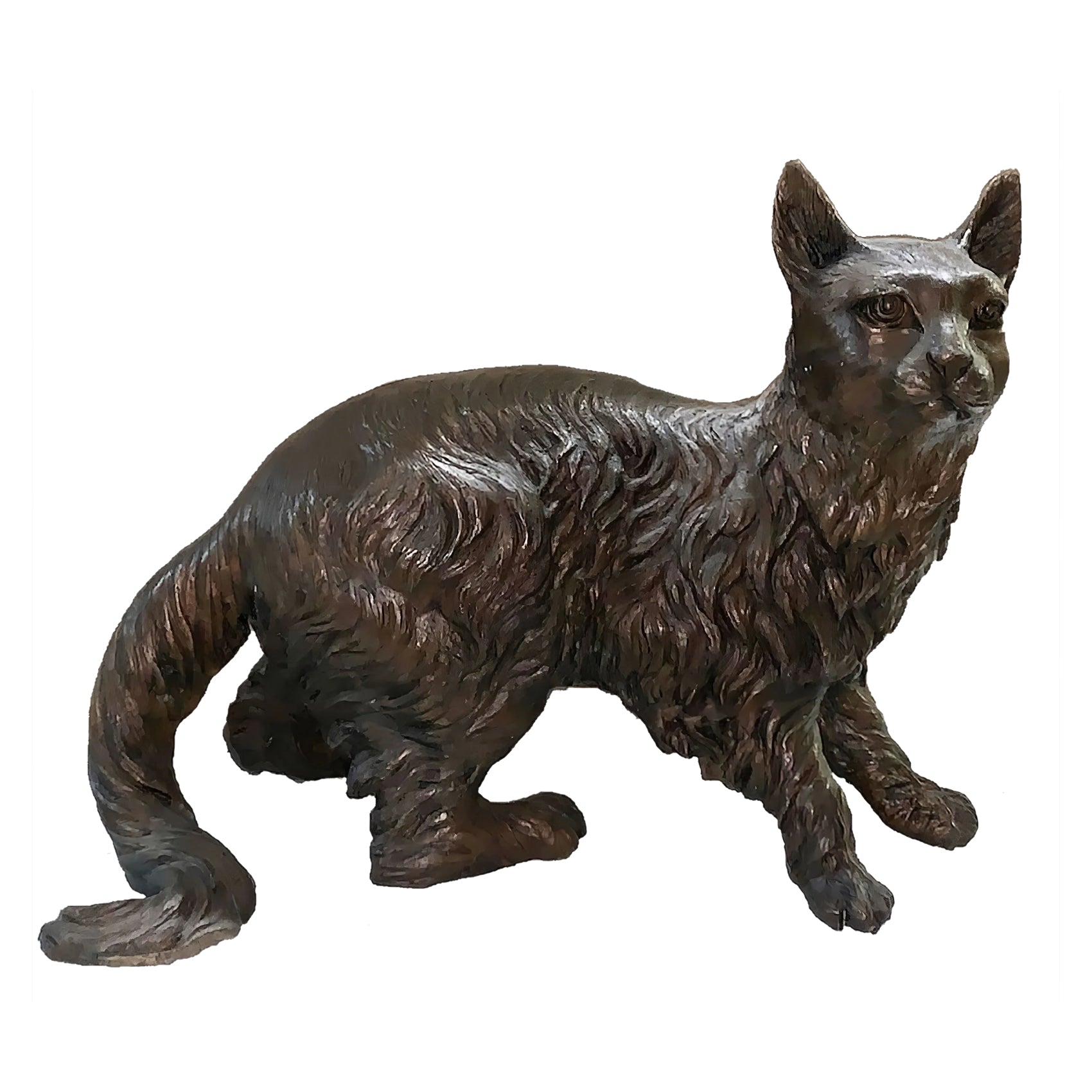 Bronze Cat Statue