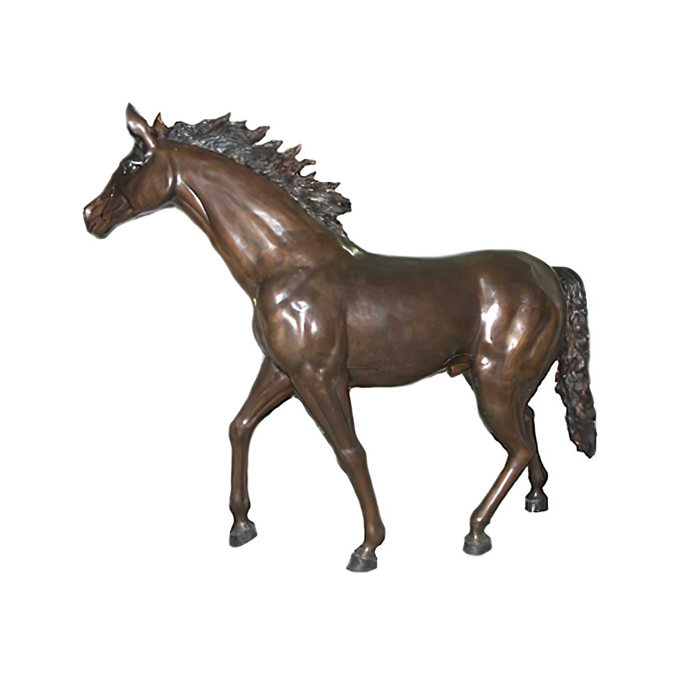 Bronze Standing Horse Sculpture, Extra Large