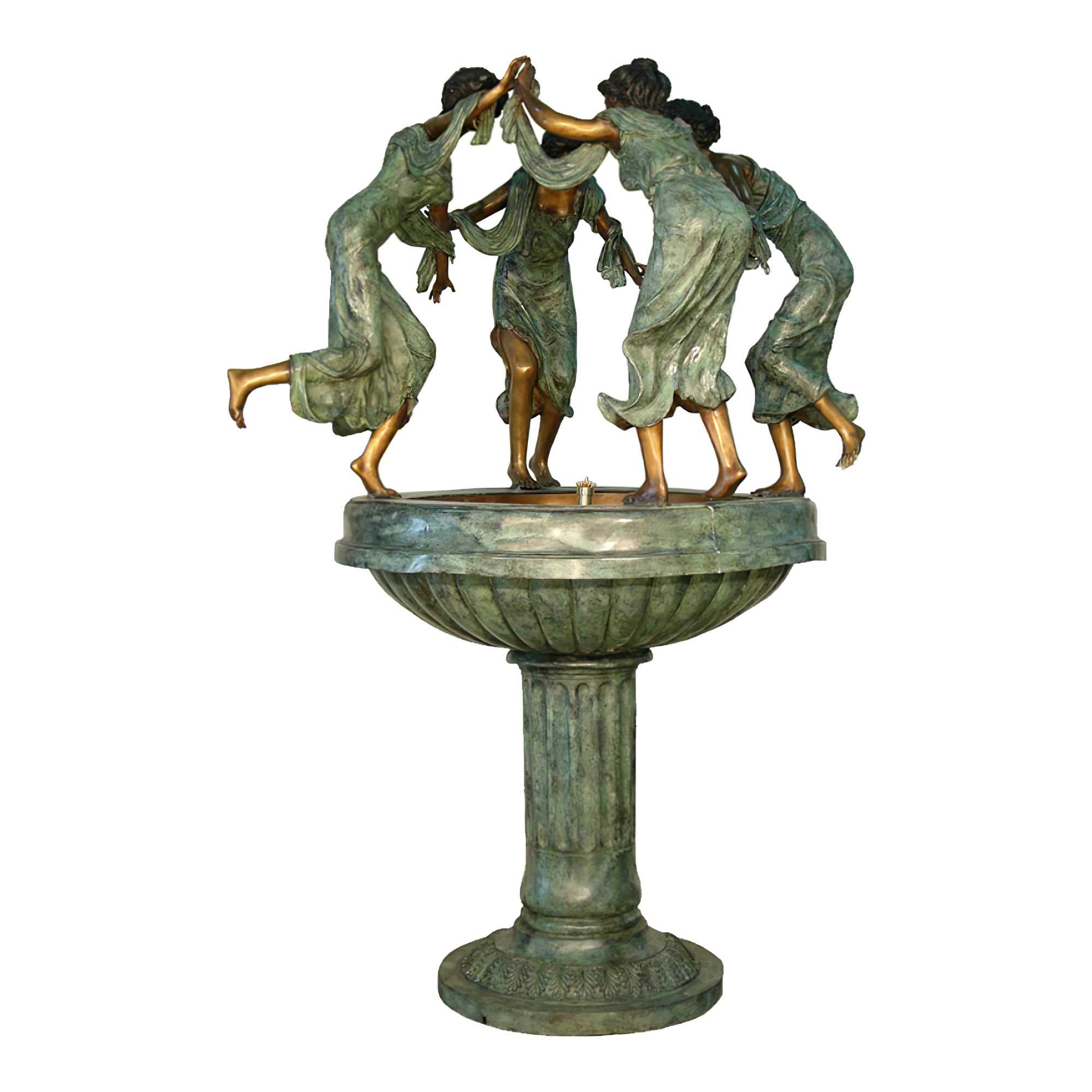 Dancing Lady Bronze Fountain