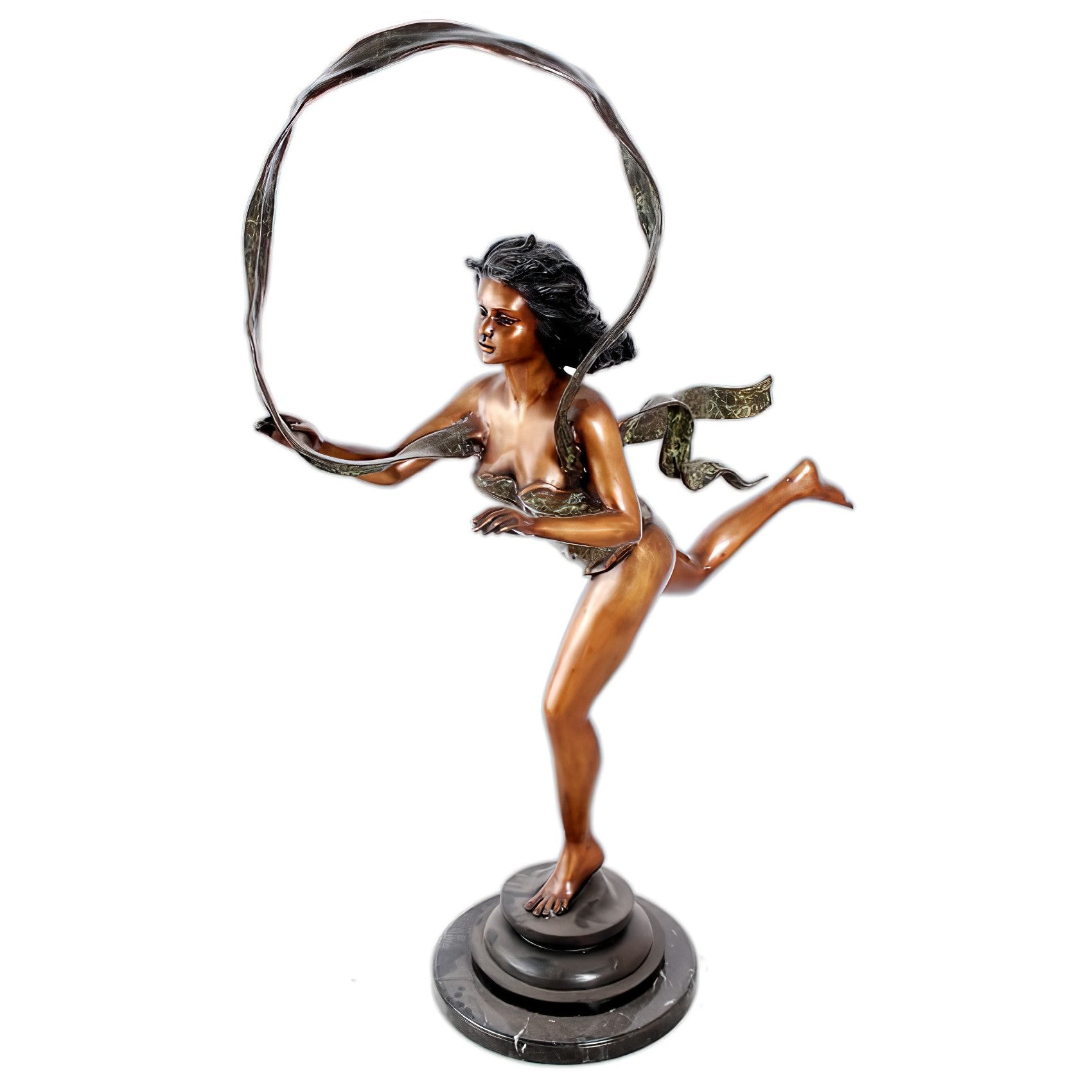 Atlanta Lady with Ribbon- Bronze Statue