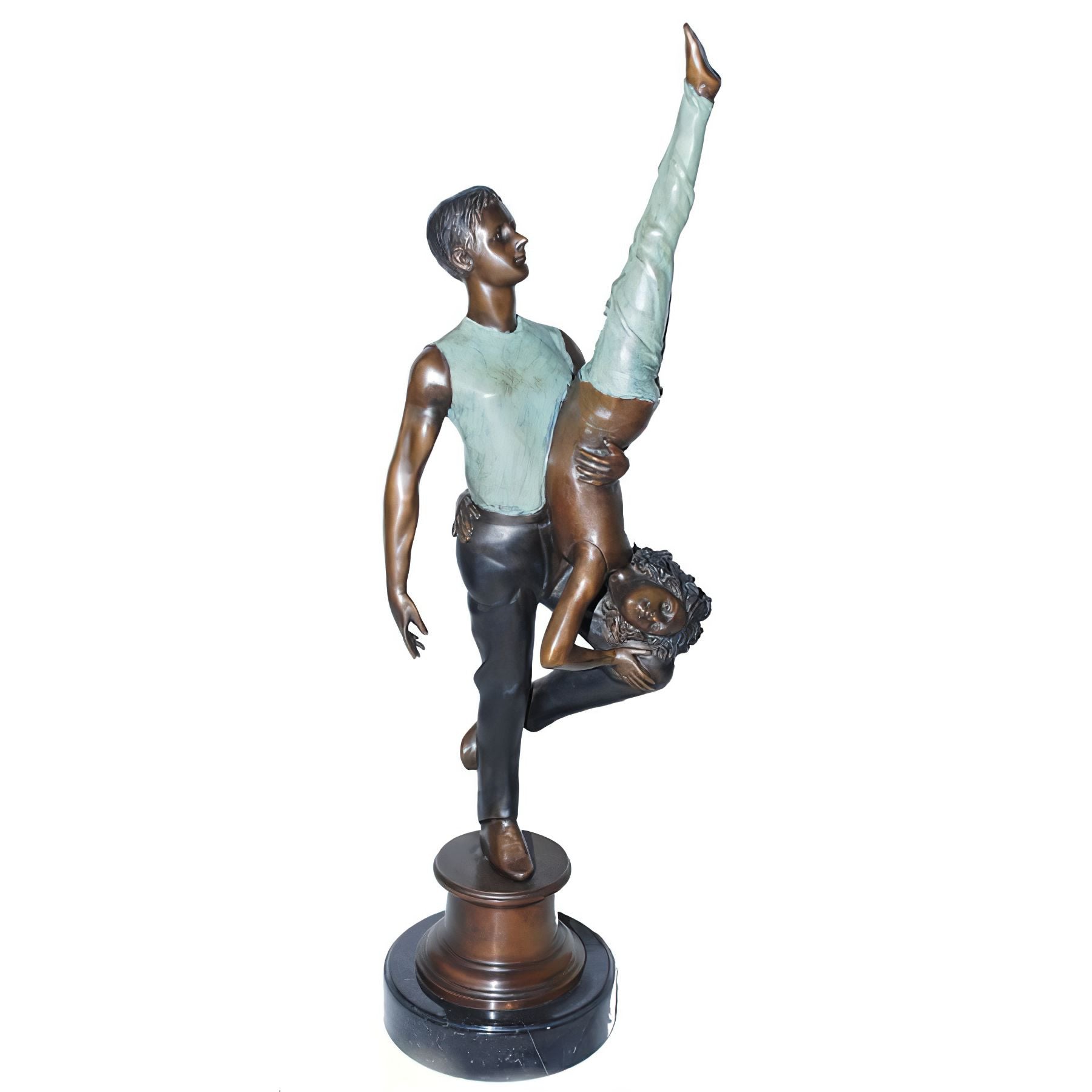 Bronze Dancer Couple Statue