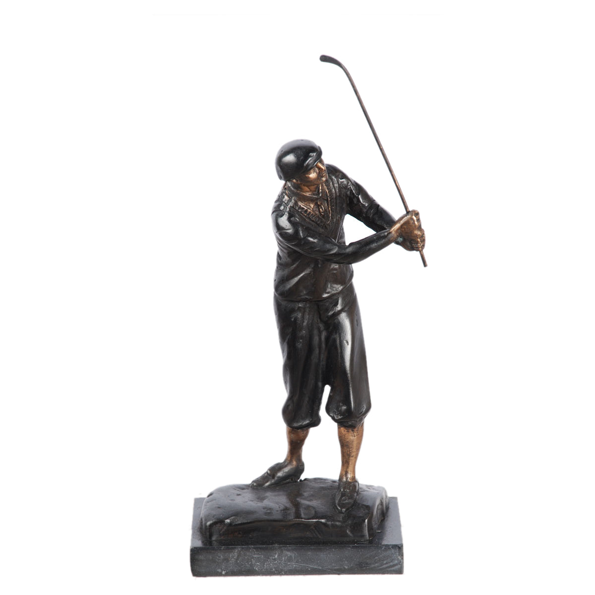 Bronze Golfer Statue- 13 Inch