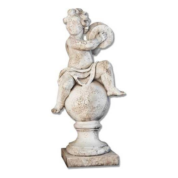 Cherub on Finial with Cymbals