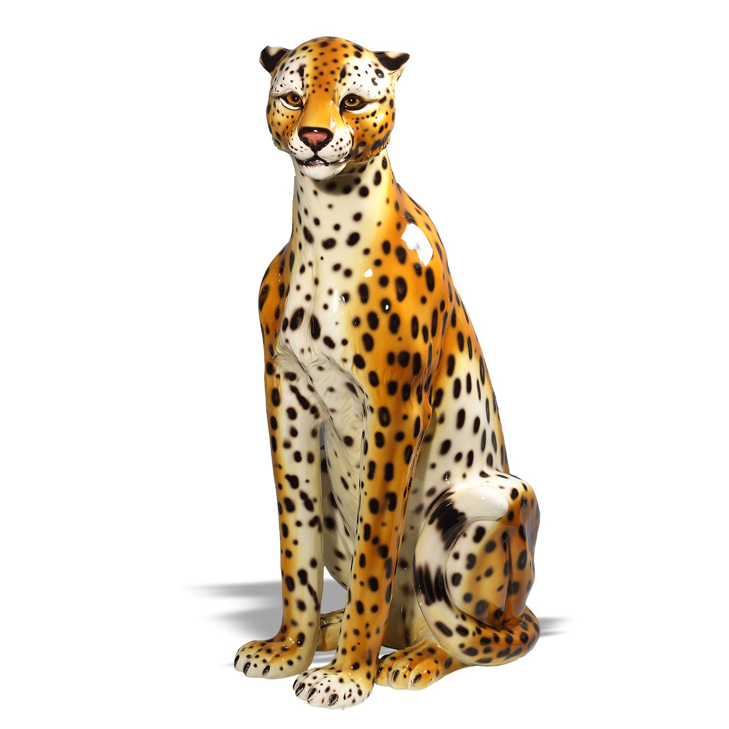 Ceramic Cheetah Sculpture-Female