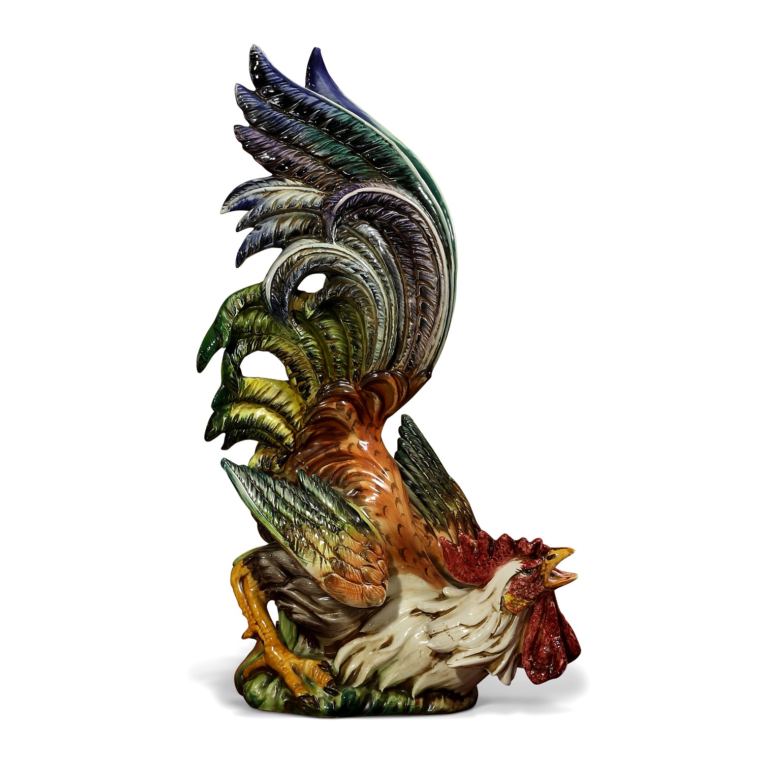 Ceramic Fight Rooster I