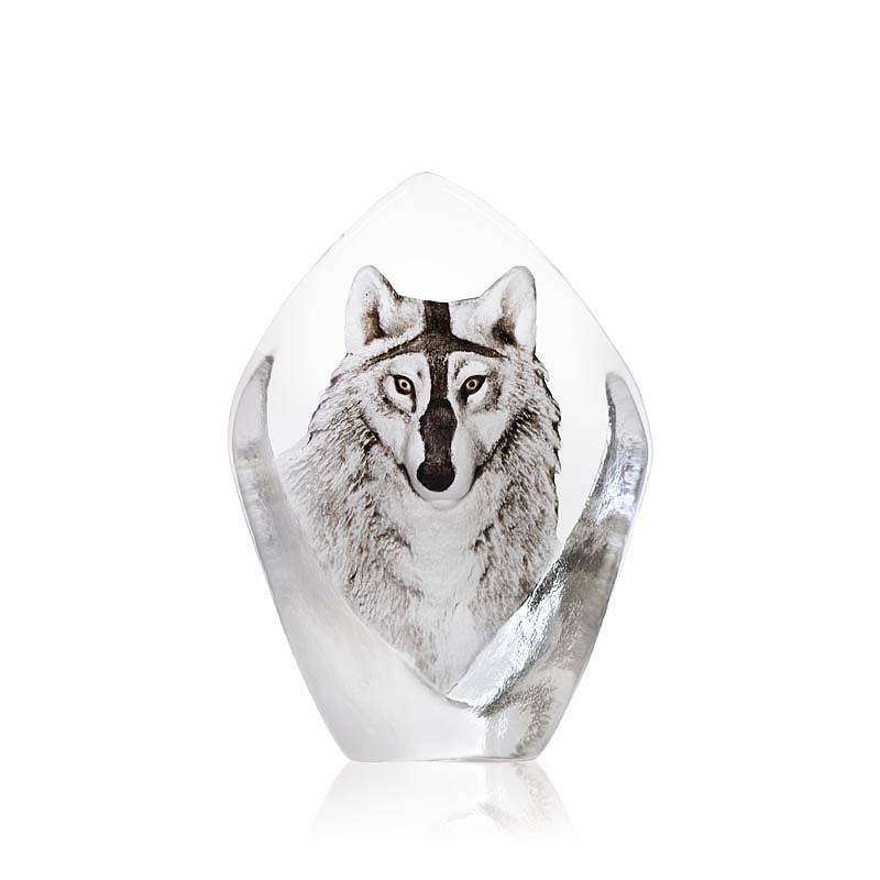 Crystal Wolf Statue
