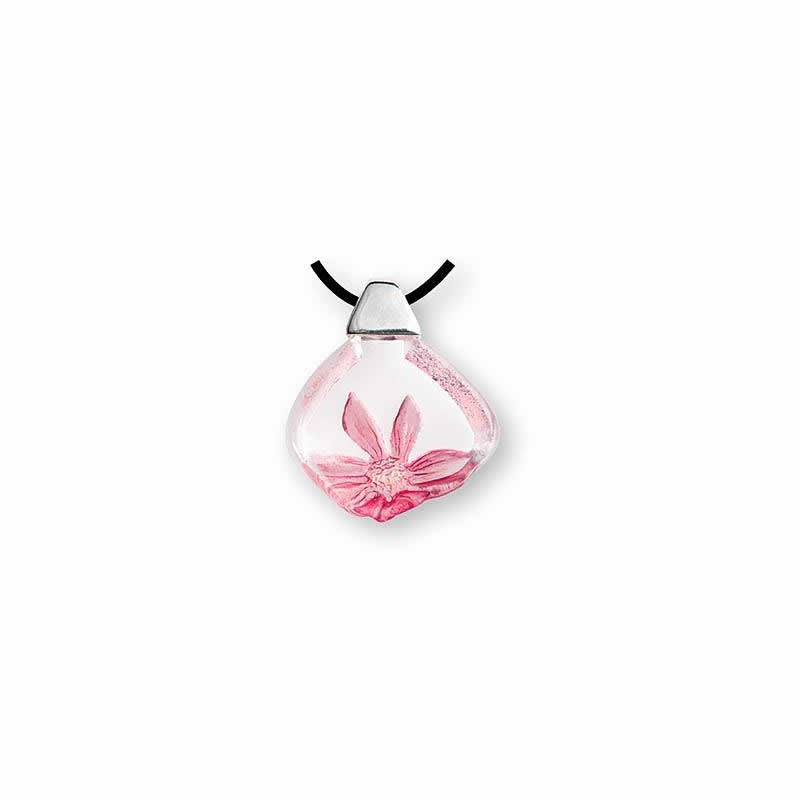 Anemone Crystal Necklace, Pink/Small