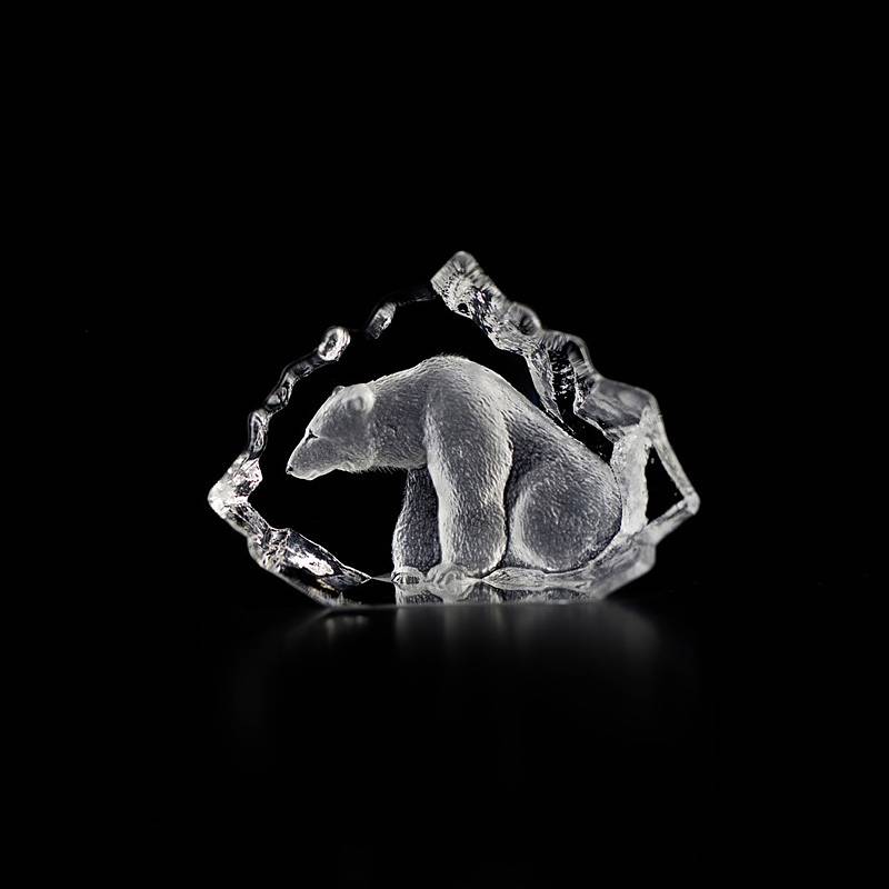 Crystal Polar Bear Figurine