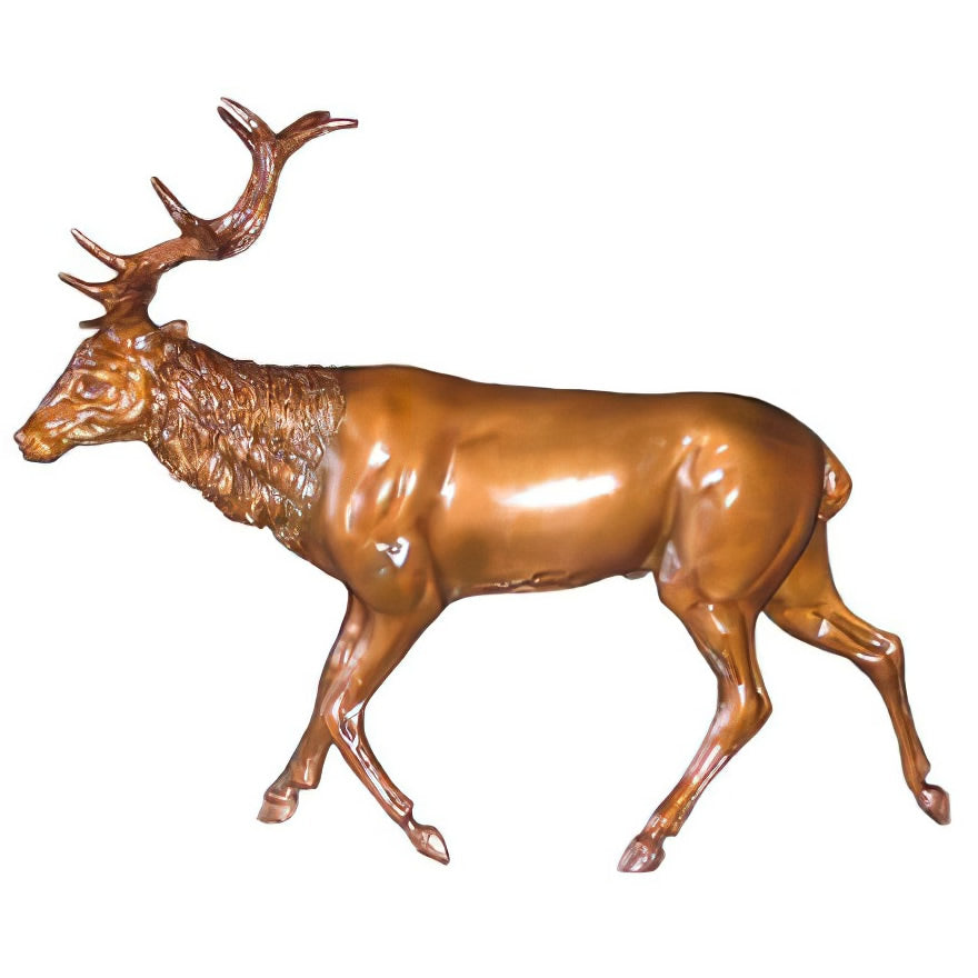 Bronze Standing Elk Statue