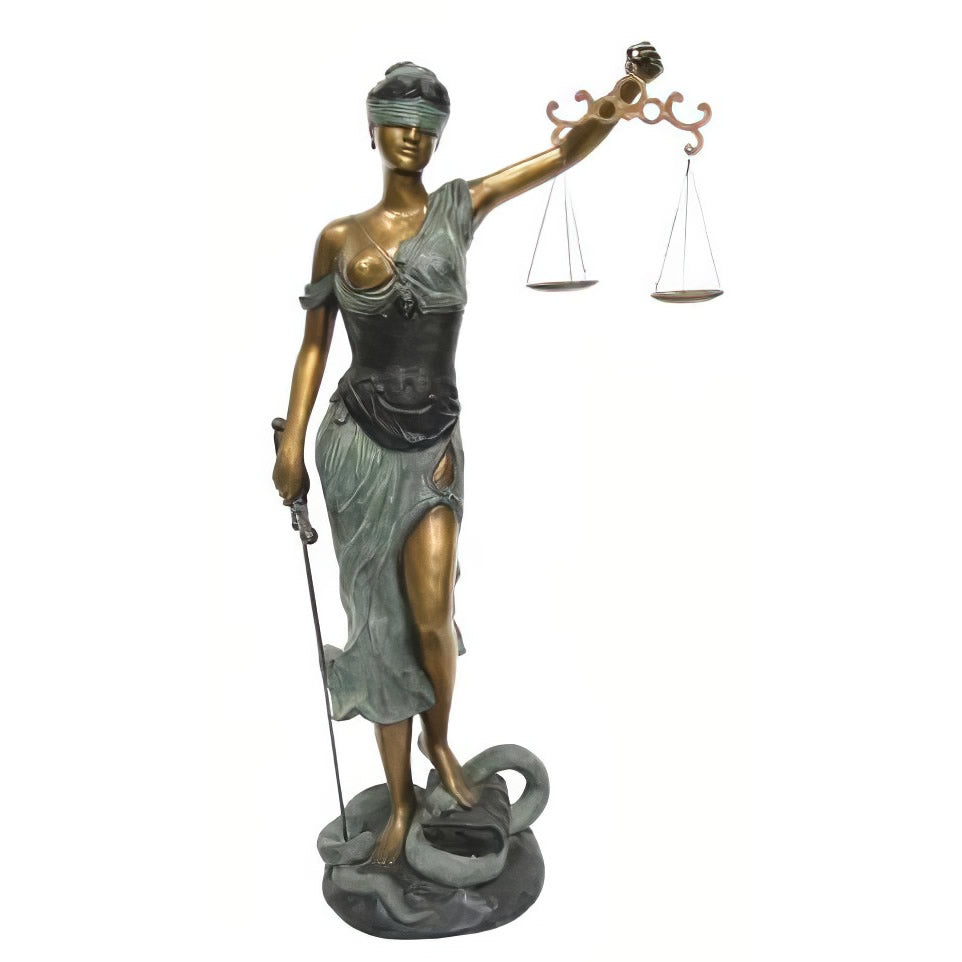 Standing Lady Justice Statue