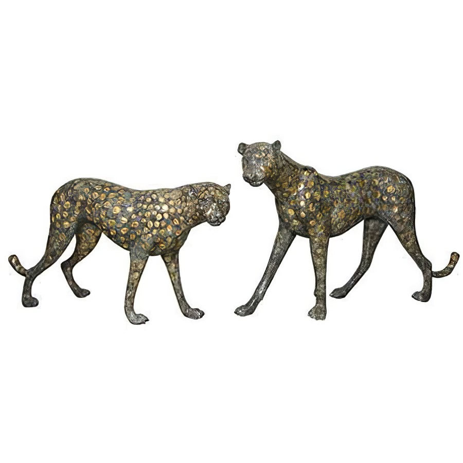 Bronze Cheetah Pair