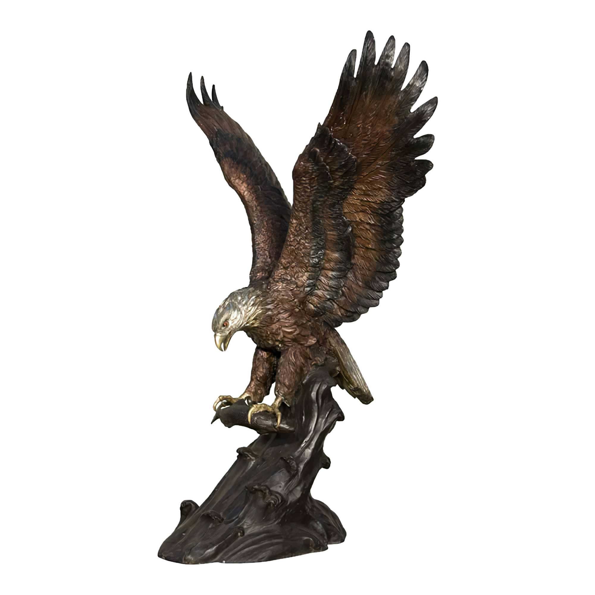 Eagle Catching Fish Bronze Statue