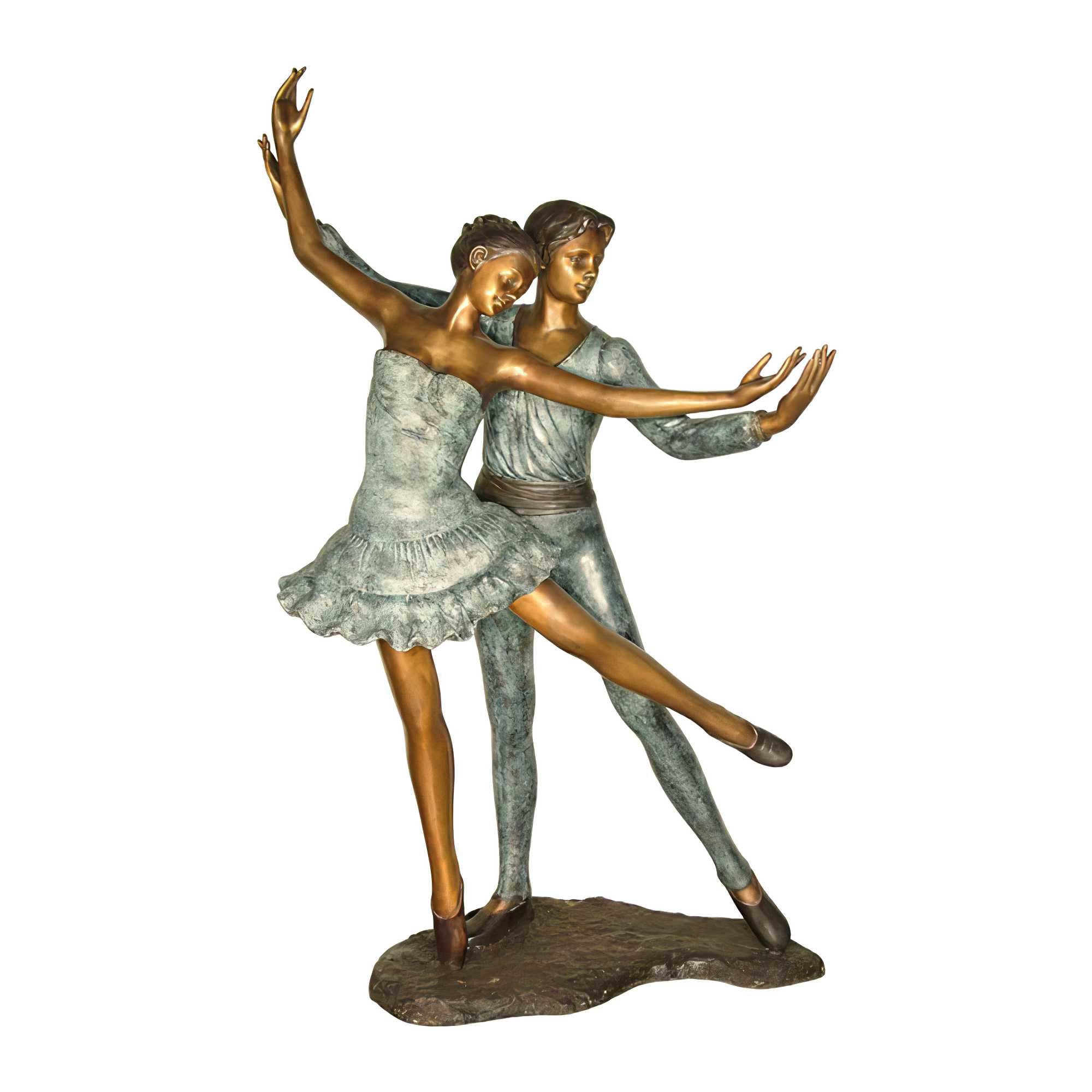 Young Couple Dancing, Bronze Statue