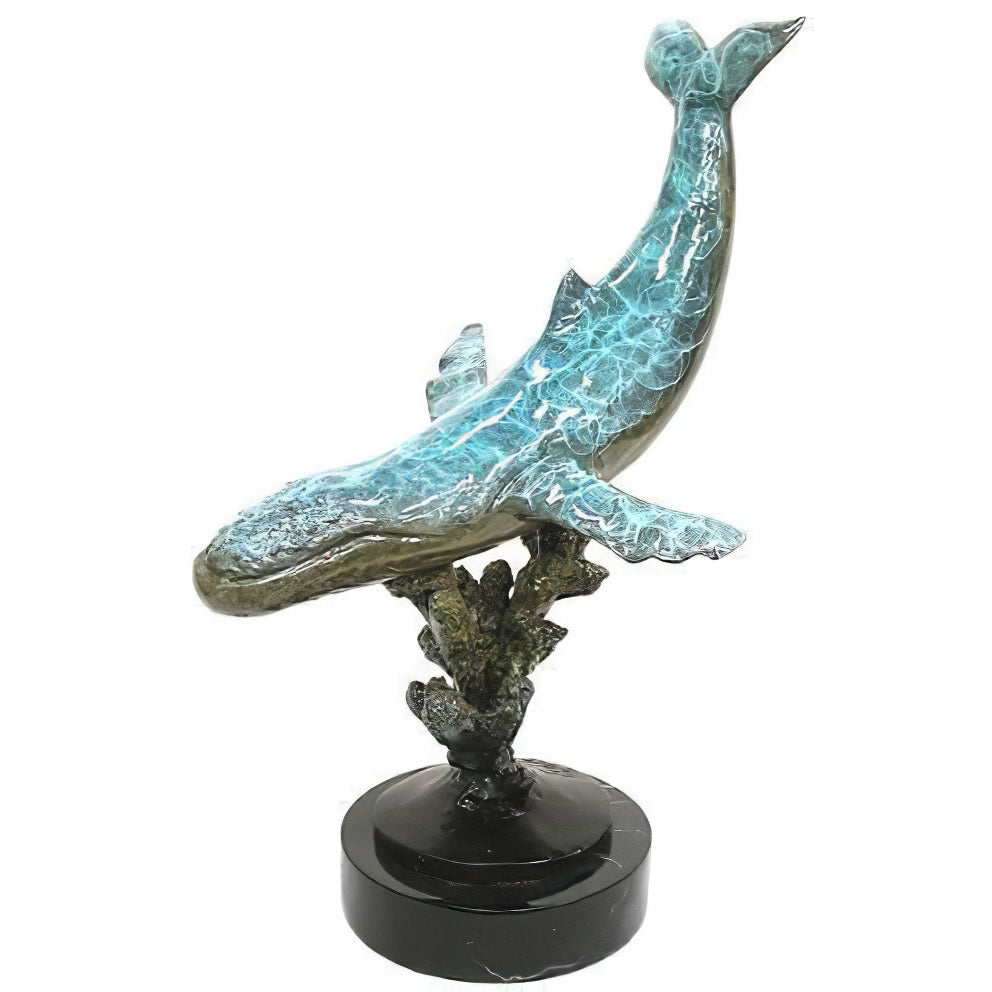 Single Whale Bronze Statue