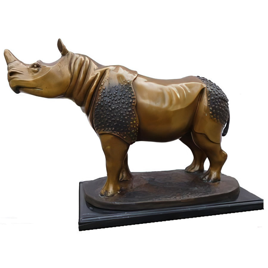 Bronze Rhino Statue
