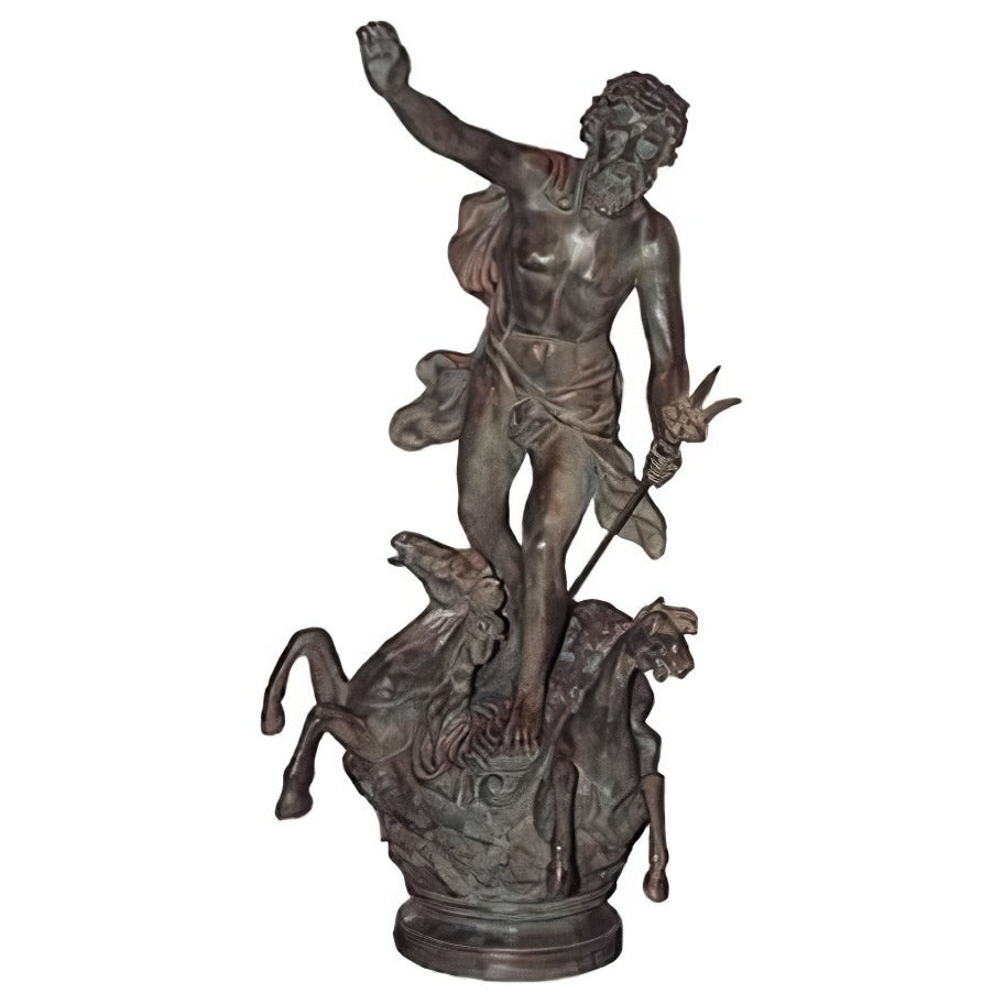 Bronze Poseidon/Neptune Statue