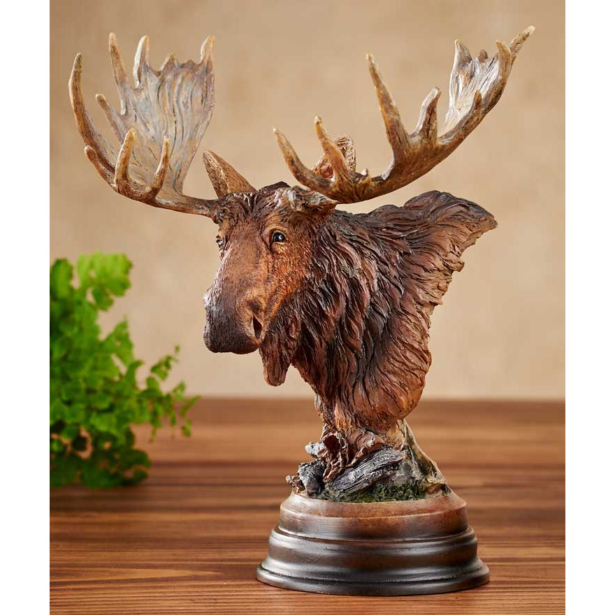 Twig Eater Moose Sculpture